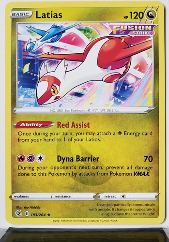 Fusion Strike Pokemon Card /264 NM/M Buy2Get1Fr MIX&MATCH SETS $2 Flat Shipping - Picture 170 of 218