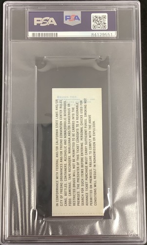 Boleto firmado por Hulk Hogan WWF 1990 vintage lucha libre Tix autógrafo PSA/DNA HOF - Imagen 3 de 4