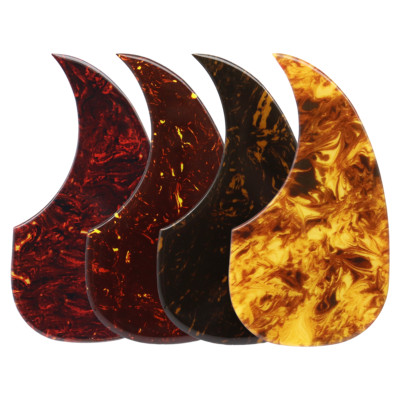 Water Droplet Shape Thick Acoustic Guitar Pickguard Self-adhesive Scratch Plate