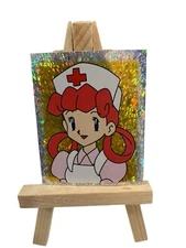 Nurse Joy Vintage 1999 Nintendo Merlin S34 Holo Foil Prism Pokemon Sticker