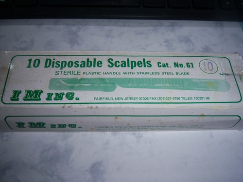 IM inc, Disposable Scalpels # 10 2pcs, Box of 10 - Picture 9 of 11