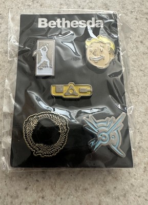 Bethesda Pin Set Doom UAC Fallout 4 The Elder Scrolls Dishonored Battlecry E3