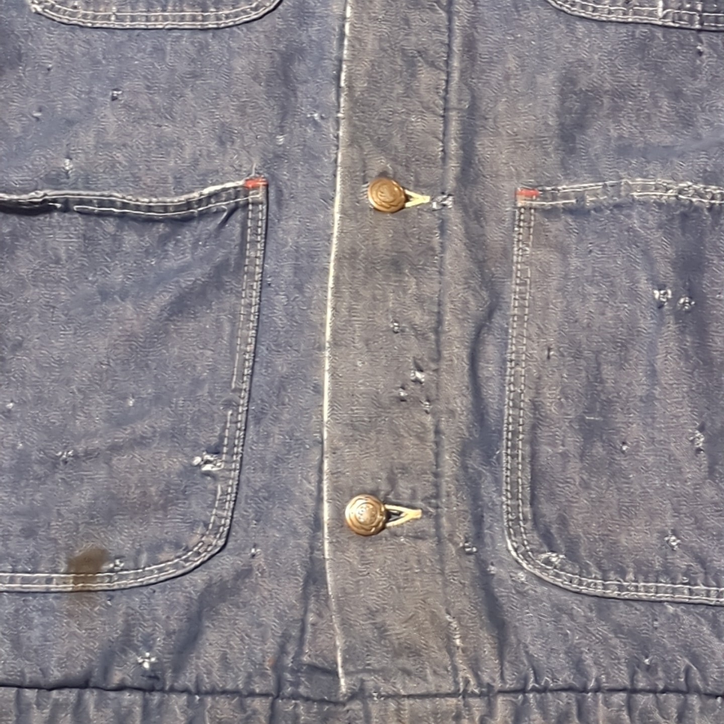 Vintage Wrangler Blue Bell Blanket Lined Corduroy Collar Denim Work Jacket