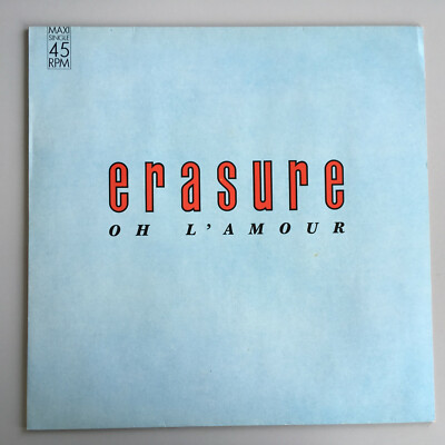 LP 12'' Maxi 45 rpm - erasure - oh l´amour - MUTE records 1986 INT 126840