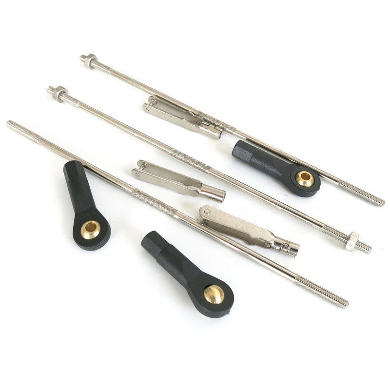 #1304 Servo Rudder M3 Steering Linkage Arm Linkage L120mm for Fixed Wing RC Car - Image 3 of 4