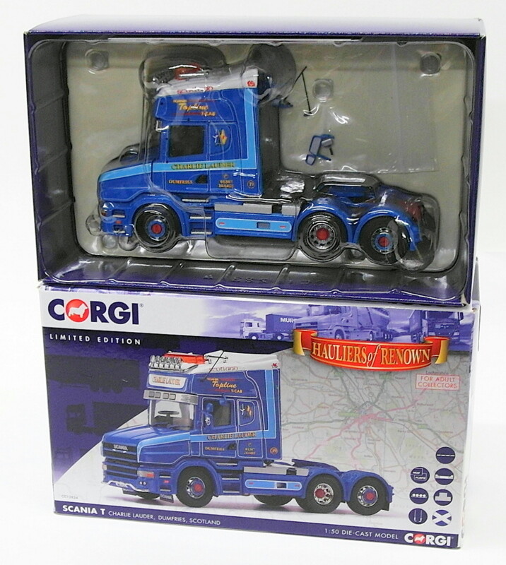 Corgi 1/50 Scale Model Truck CC12834 - Scania T - Charlie Lauder Dumfries