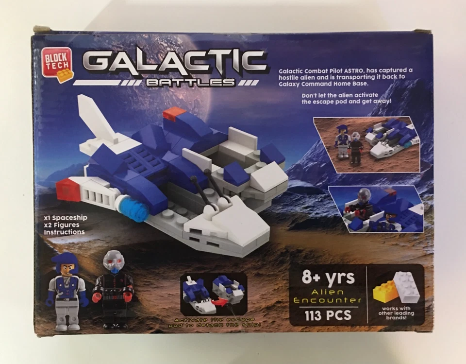 Block Tech Galactic Battles Alien Encounter 113 Pieces - New Sealed - US Seller - Image 2 of 3
