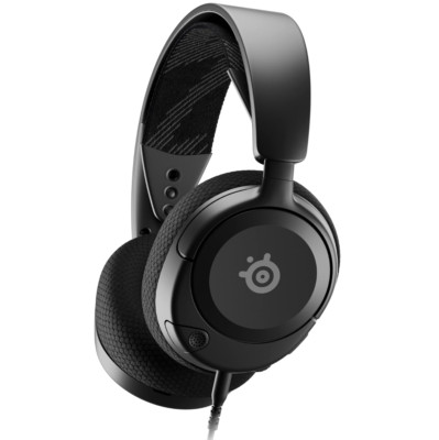 SteelSeries Arctis Nova 1 Multi-System Gaming Headset Noise-Cancelling Mic Black