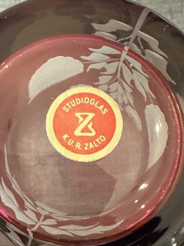 Zalto Studioglas Ruby Vase Cut To Clear - Picture 5 of 7