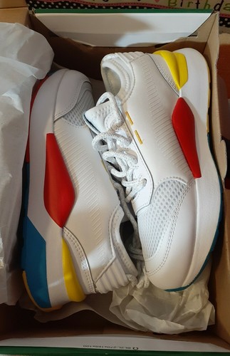 Zapatillas Puma Niños Niños Blanco Océano Hawaiano Diente de León 366951 EE. UU. 1C - Imagen 8 de 8
