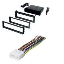 Single DIN Car Radio Stereo Install Kit & Harness for 1993-2007 Subaru Impreza