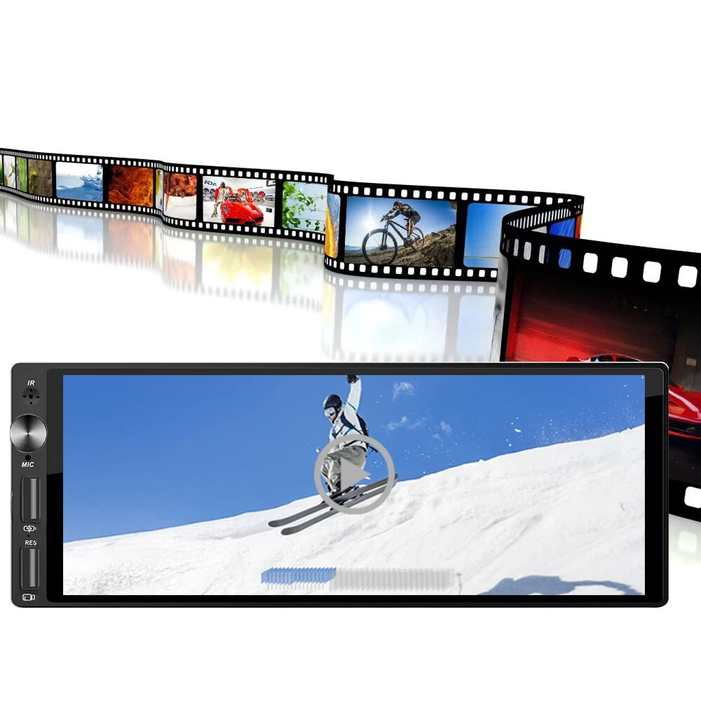 Autoradio 1din 6.9" IPS CarPlay Android Auto, Lettore Mp5 USB Bluetooth - Miniatura 9