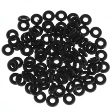 100 Black Rubber Replacement O-rings for Ear Gauge Ear Plugs Jewelry