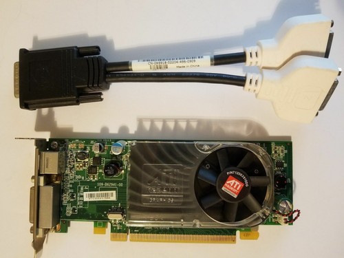 Dell OptiPlex SFF SLIM 755 760 780 360 380 Dual VGA Monitor Video Card PCI-e x16 - Picture 2 of 22