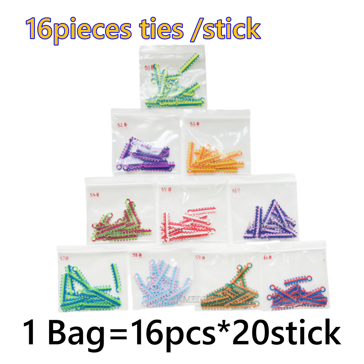 10 Confezioni Anello Ortodontico Odontico Elastico Fasce - Foto 9