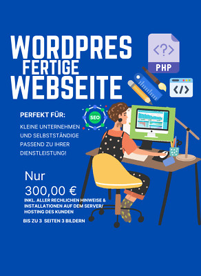 WordPress Webseite | Homepage | Firmenwebseite | Internetseite erstellen. 