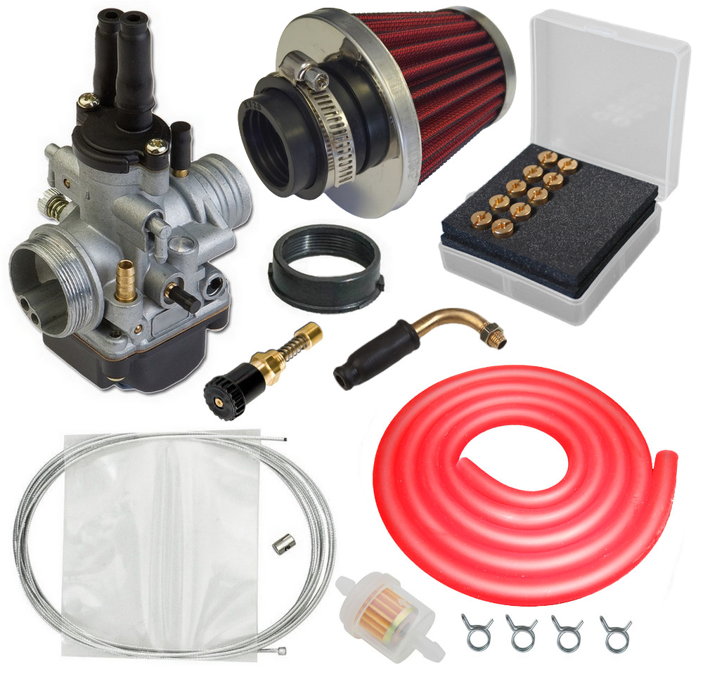 Carburateur 21 PHBG pack complet pour moteur Minarelli AM6 et Derbi Senda