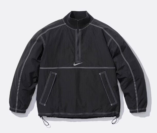 Supreme x Nike Ripstop Pullover Black White Multicolor S-XXL Supreme x Nike Ripstop Pullover Black White Multicolor S-XXL