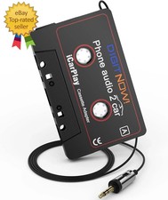 Car Audio Cassette to Aux Adapter 3.5MM Aux Audio Cable Tape Player