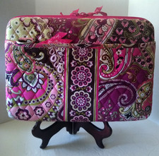 Vera Bradley Hard Shell Case Very Berry Paisley iPad Tablet Zip Cover Quilted