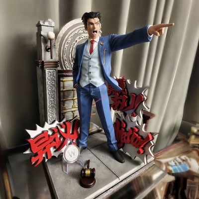 Wake Studio Ace Attorney Phoenix Wright Statue IN STOCK 1/6 Scale H:32.6cm New