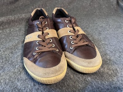 Men's Ecco 'Biom Hybrid' Brown Leather / Suede Golf Shoes Size US 9.5 EUR 43