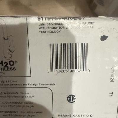 Delta 9178TLV-ar-DST Leland VoiceIQ Kitchen Faucet, Artic Stainless, Touchless T