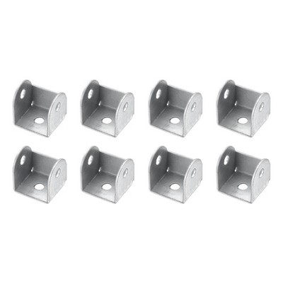 8pcs U Bracket for 0.83'' Panel 22x24x24mm Metal U Shaped Fasteners Brackets