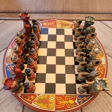 NWOT Handmade Peruvian Chess Set 8x8 Ceramic ...