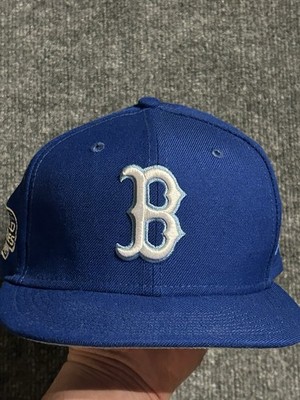 Vintage Boston Red Sox Wool Hat Royal Blue 2004 World Series Patch New Era 7 1/2