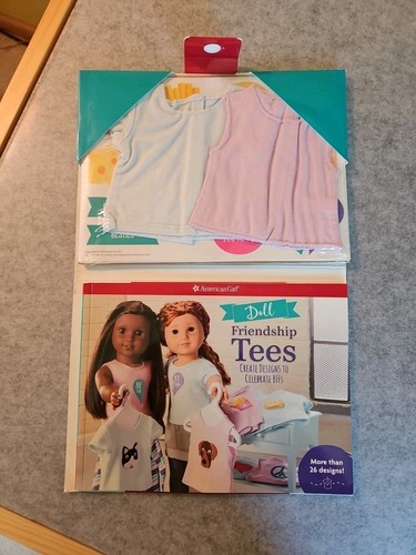 New ~American Girl Doll Friendship Tees Book~ 32-pg Book Stickers Stencil Sheets - Picture 4 of 4