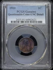 1910 1C Lincoln Wheat Cent PCGS Genuine UNC Detail | Uncirculated