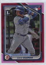 2024 Bowman Prospects Fuchsia Border 4/299 David Guzman #BP-114 0q3