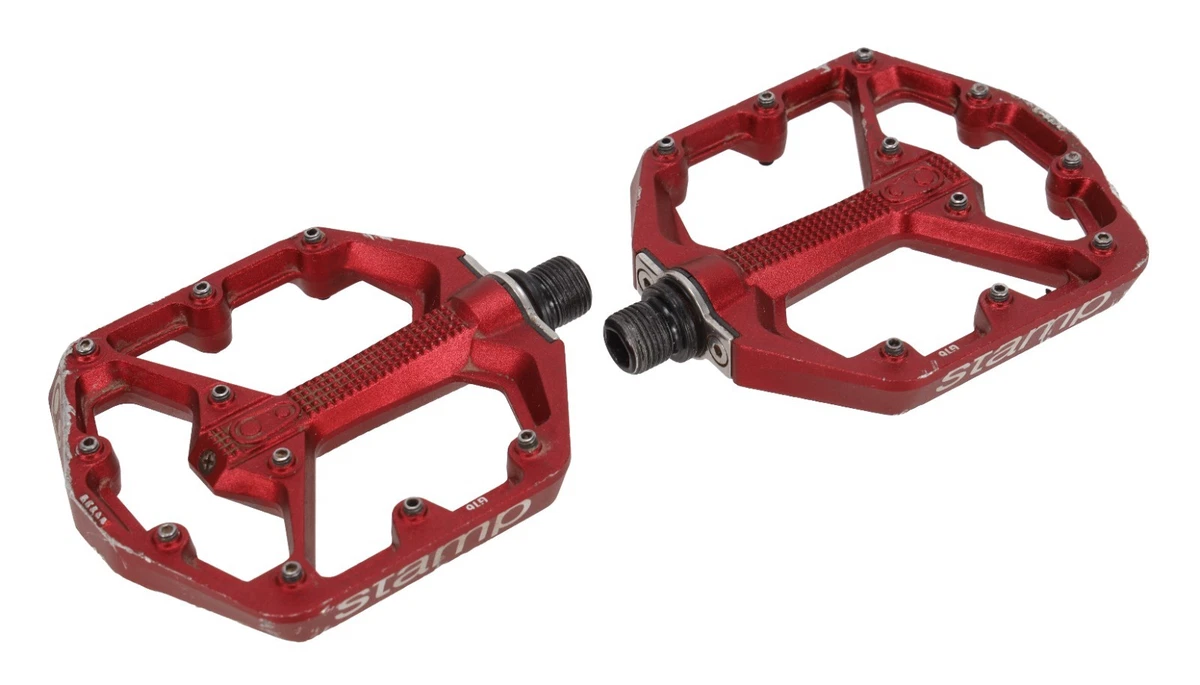 Crankbrothers Stamp Mountain Bike Pedals Red Crankbrothers Red 