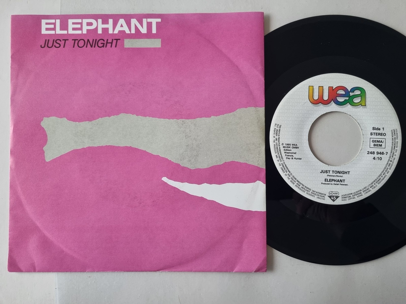 Elephant - Just tonight 7'' Vinyl Germany