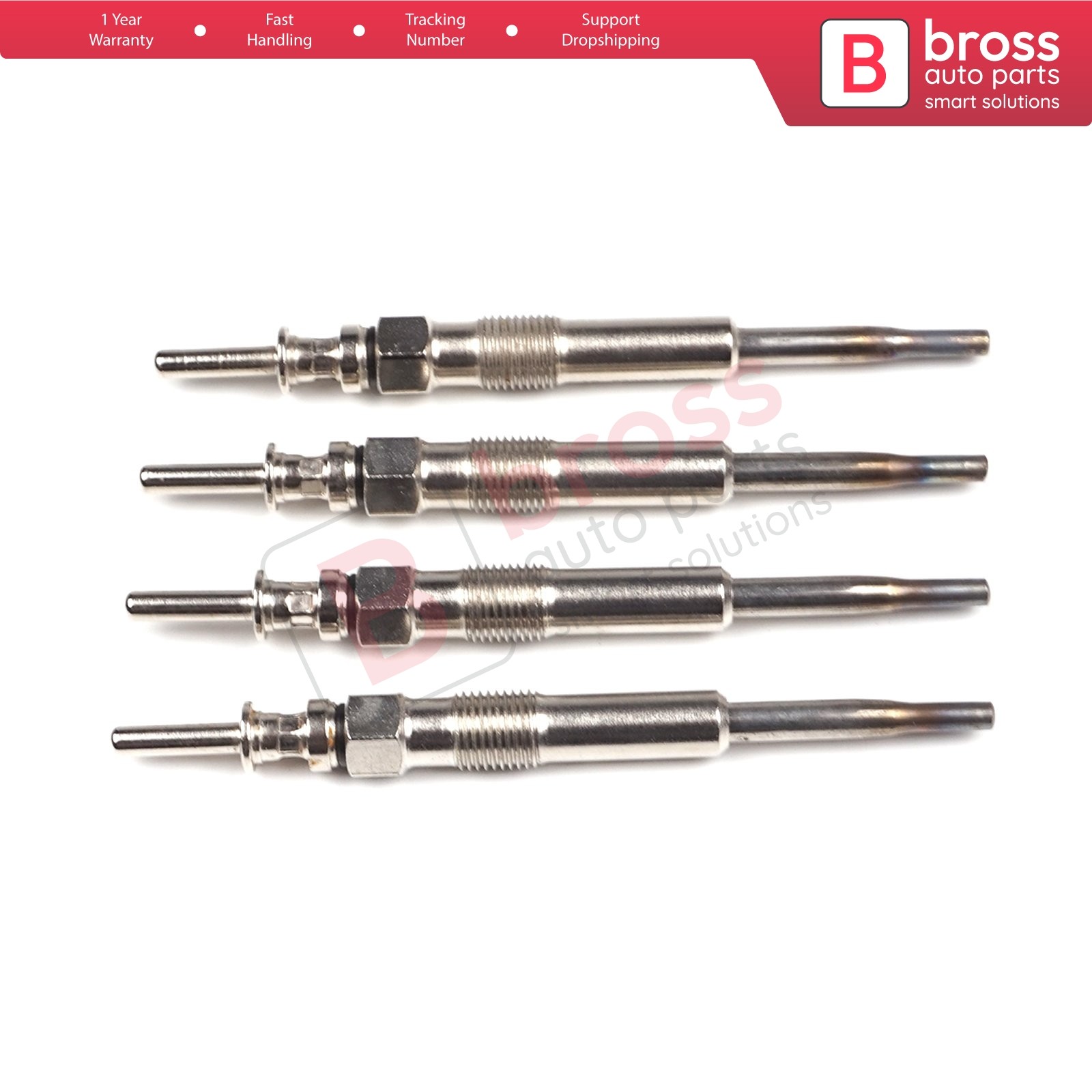 Bross BGP21 1 4 Piece Heater Glow Plugs GX2106, 12237786869, GE102 for BMW Jeep