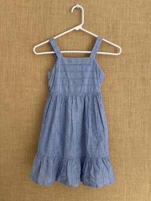 Cat & Jack Girls Blue Chambray Dress Size S (6/6X)