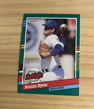 1991 Donruss Nolan Ryan MLB HOF #BC15 Highlights Texas Rangers Baseball Card NM