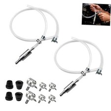 2Set Brake Bleeder Kit,Hose with One-Way Check Valve Universal Brake Fluid