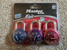 Master Lock Minis 1533TRI 3 Pack Combination ...
