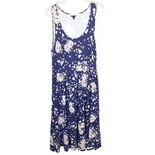 Torrid Dress Plus Size Dress Midi Dress Floral Dress Scoop Neck Dress 2X Blue 