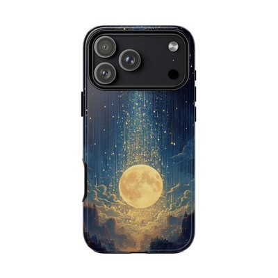 Phone Ink - iPhone | Galaxy | Pixel Case - Moon Cascading Star Light