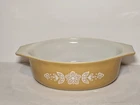 Vintage Pyrex Butterfly Gold #043 Casserole Dish 1.5 Quart Baking NO LID