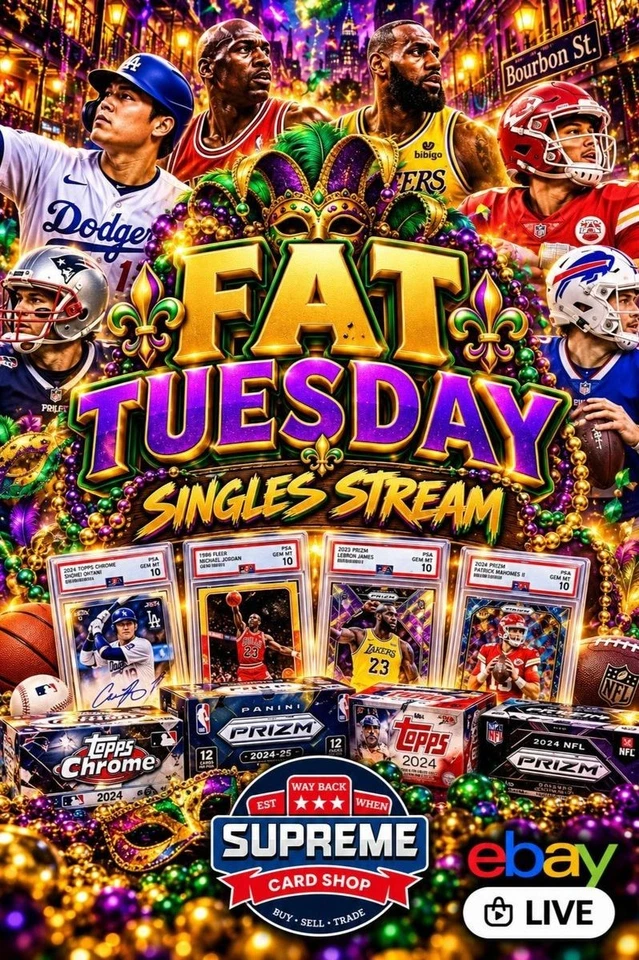 FAT TUESDAY SPORTS SINGLES STREAM W/MIKE