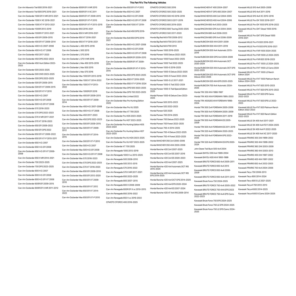 (4 Pack) Tusk Megabite® Radial Tire 25x8-12 For KYMCO UXV 500i 2012-2015 Foto 2 de 4