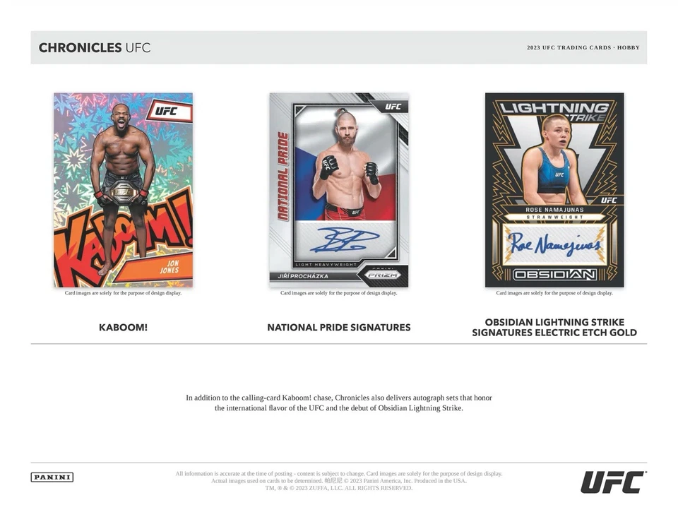 2023 Panini Chronicles UFC Hobby Box - Image 3 of 4
