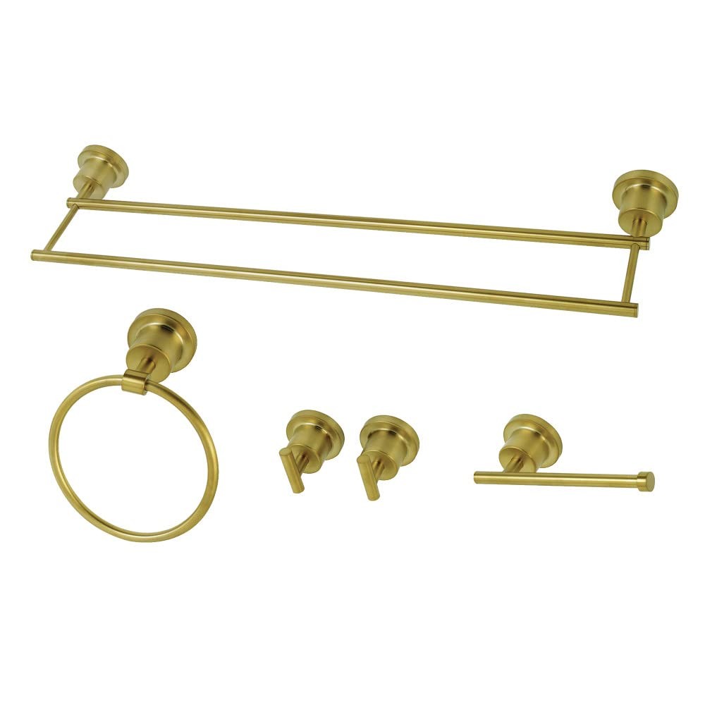 Kingston Brass BAH8213478SB Concord 5-Piece Bathroom Accesso