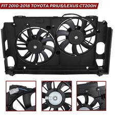 AC Radiator Condenser Cooling Dual Fan For 2010-2018 Toyota Prius V Lexus CT200H