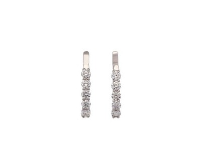 Sonia Bitton 0,80ctw Diamant Fünf Steine J Creolen in 14K