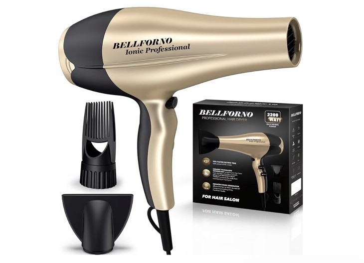 2200W High-Power Hair Dryer - Ionic Ceramic Tourmaline Technology